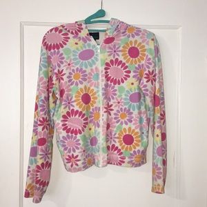 Flower power hoodie jacket